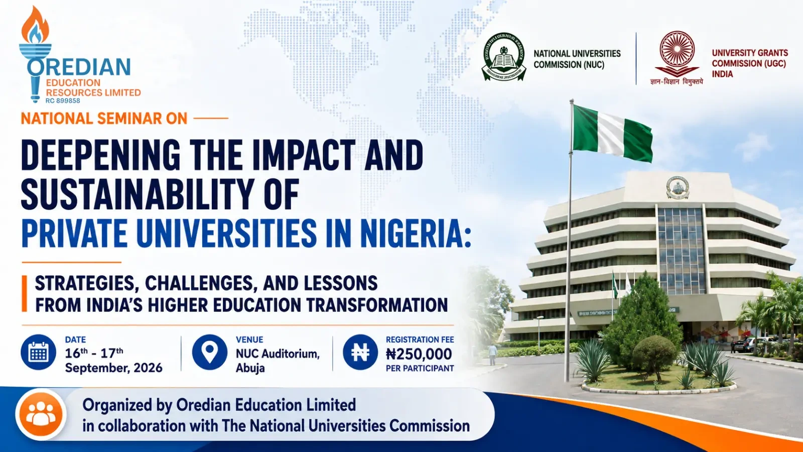 National Seminar on Deepening the Impact and Sustainability of Private Universities in Nigeria